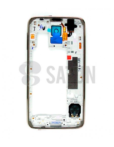 Carcasa intermedia Samsung Galaxy S5 oro frontal
