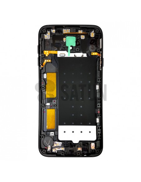 Carcasa trasera Samsung Galaxy J7 2017 Dual negro posterior