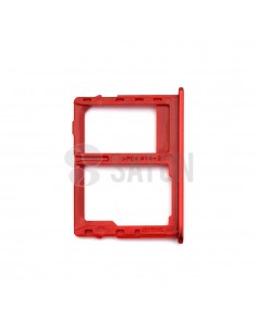 Bandeja SIM2 y MicroSD Samsung Galaxy J6 Plus rojo 2