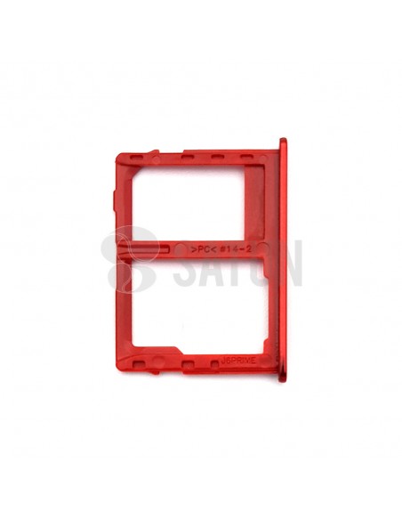 Bandeja SIM2 y MicroSD Samsung Galaxy J6 Plus rojo