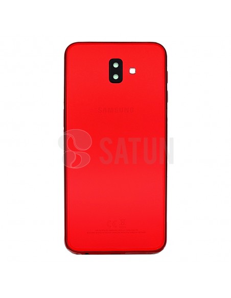 Carcasa trasera Samsung Galaxy J6 Plus rojo
