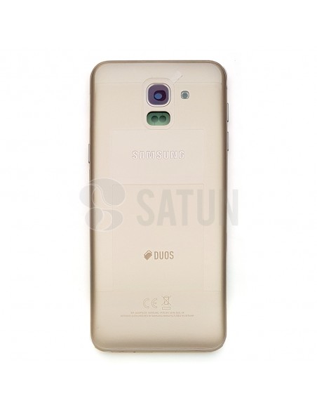 Carcasa trasera Samsung Galaxy J6 oro