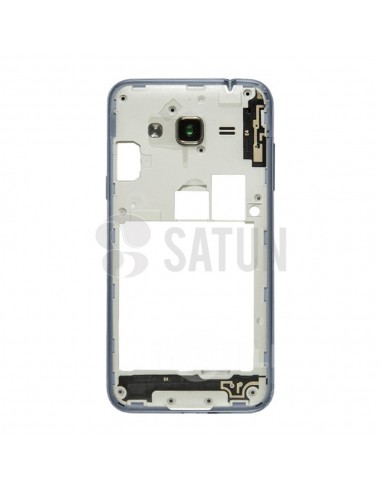 Carcasa intermedia Samsung Galaxy J3 2016 negro