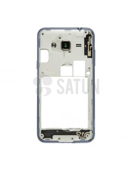 Carcasa intermedia Samsung Galaxy J3 2016 negro