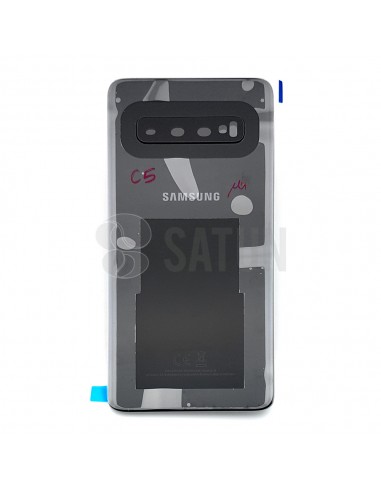 Tapa de batería Samsung Galaxy S10 negro frontal. GH82-18378A