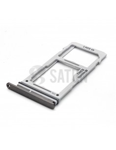 Bandeja dual SIM Samsung Galaxy S10 negro perspectiva