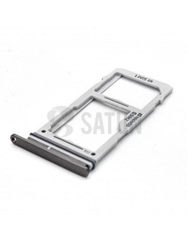 Bandeja dual SIM Samsung Galaxy S10 negro perspectiva