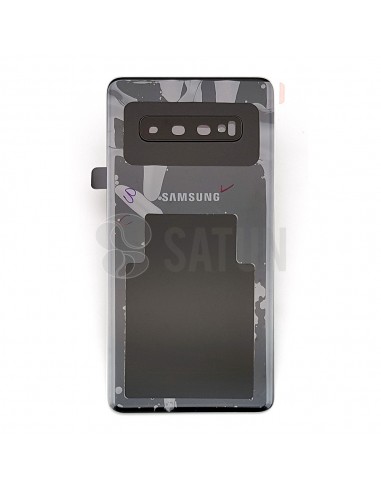 Tapa de batería Samsung Galaxy S10 Plus negro frontal. GH82-18406A