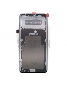 Tapa de batería Samsung Galaxy S10 Plus negro ceramico frontal. GH82-18867A