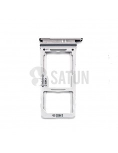 Bandeja dual SIM Samsung Galaxy S10 Plus negro perspectiva 2