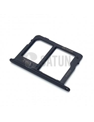 Bandeja SIM2 y microSD Samsung Galaxy A6 plus negro perspectiva