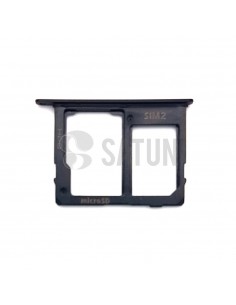 Bandeja SIM2 y microSD Samsung Galaxy A6 plus negro perspectiva 2