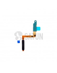Flex botón encendido y sensor huella dactilar Samsung Galaxy A7 2018 negro frontal