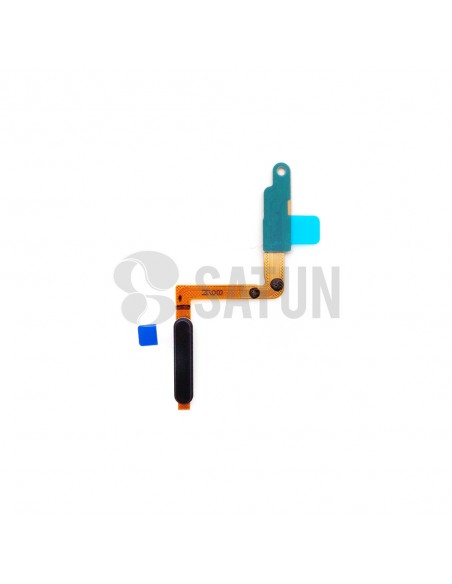 Flex botón encendido y sensor huella dactilar Samsung Galaxy A7 2018 negro frontal