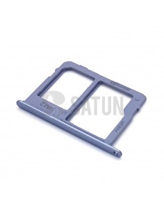 Bandeja SIM2 y microSD Samsung Galaxy A6 plus violeta perspectiva