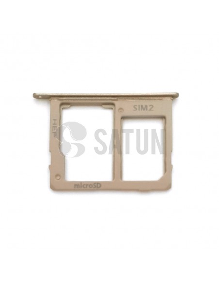Bandeja SIM2 y microSD Samsung Galaxy A6 plus oro