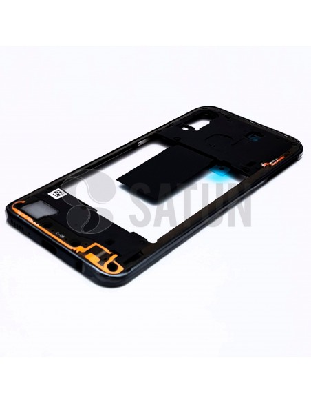 Carcasa intermedia Samsung Galaxy A40 negro. GH97-22974A