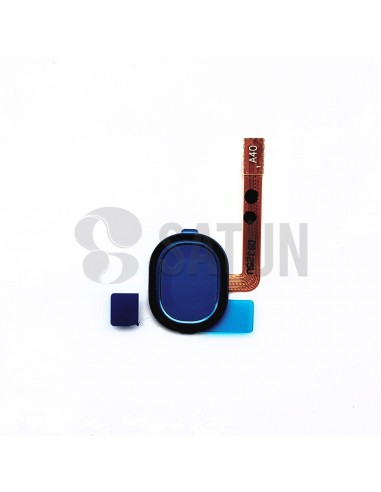 Flex botón home y sensor huella Samsung Galaxy A40 azul. GH96-12484C