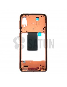 Carcasa intermedia Samsung Galaxy A40 coral. GH97-22974D 2