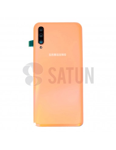 Tapa de batería Samsung Galaxy A50 naranja. GH82-19229D