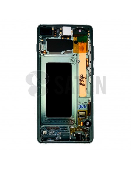 Pantalla Samsung Galaxy S10 plus verde interior. GH82-18834E y GH82-18849E