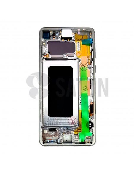 Pantalla Samsung Galaxy S10 blanco trasera. GH82-18835B.