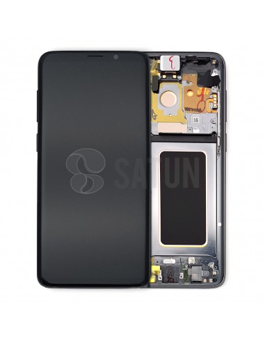 Pantalla con marco Samsung Galaxy S9 Plus gris. GH97-21691C y GH97-21692C