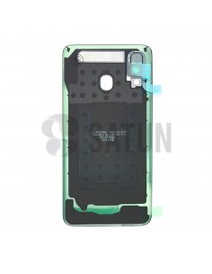 Tapa de batería Samsung Galaxy A40 negro frontal. GH82-19406A 2