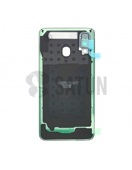 Tapa de batería Samsung Galaxy A40 negro posterior. GH82-19406A