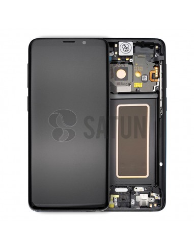 Pantalla con marco Samsung Galaxy S9 negro. GH97-21696A y GH97-21697A