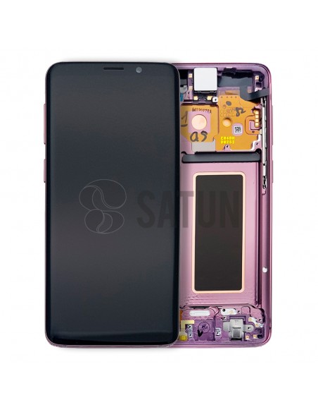 Pantalla con marco Samsung Galaxy S9 morado. GH97-21696B y GH97-21697B
