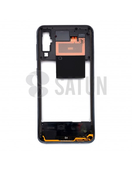 Carcasa intermedia Samsung Galaxy A50 negro posterior. GH97-23209A