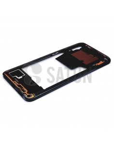 Carcasa intermedia Samsung Galaxy A70 negro perspectiva. GH97-23445A