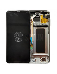 Pantalla con marco Samsung Galaxy S8 Plus plata. GH97-20470B y GH97-20564B