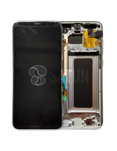 Pantalla con marco Samsung Galaxy S8 Plus plata. GH97-20470B y GH97-20564B