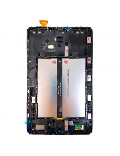 Pantalla Samsung Galaxy Tab A 2016 Wifi y 4G negra frontal. GH97-19022A y GH97-19108A 2