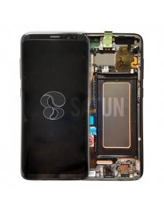 Pantalla con marco Samsung Galaxy S8 negro. GH97-20457A y GH97-20473A