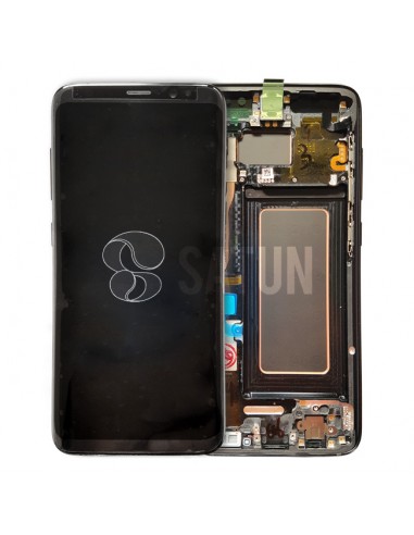Pantalla con marco Samsung Galaxy S8 negro. GH97-20457A y GH97-20473A
