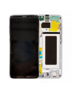Pantalla con marco Samsung Galaxy S8 plata. GH97-20457B y GH97-20473B