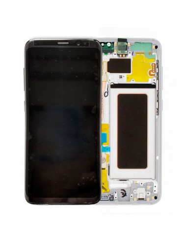 Pantalla con marco Samsung Galaxy S8 plata. GH97-20457B y GH97-20473B