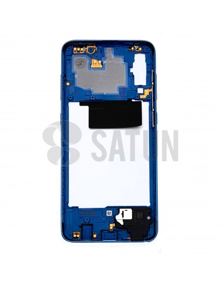 Carcasa intermedia Samsung Galaxy A70 azul posterior. GH97-23445C