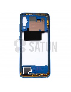 Carcasa intermedia Samsung Galaxy A70 azul perspectiva. GH97-23445C 2