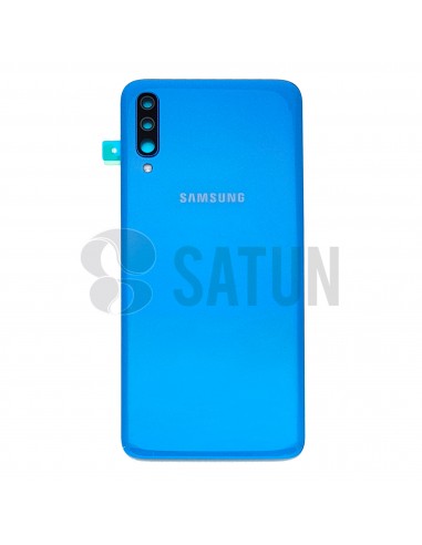 Tapa de batería Samsung Galaxy A70 azul frontal. GH82-19467C