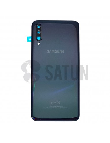 Tapa de batería Samsung Galaxy A70 negro frontal. GH82-19467A