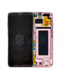 Pantalla con marco Samsung Galaxy S8 rosa. GH97-20457E y GH97-20473E