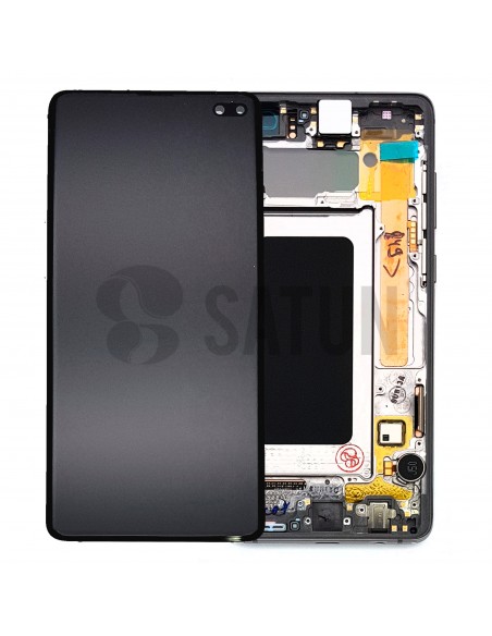 Pantalla con marco Samsung Galaxy S10 plus negro. GH82-18834A y GH82-18849A