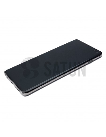 Pantalla Samsung Galaxy S10 plus negro perspectiva. GH82-18834A y GH82-18849A