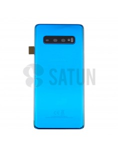 Tapa de batería Samsung Galaxy S10 azul frontal. GH82-18378C