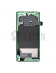 Tapa de batería Samsung Galaxy S10 verde frontal. GH82-18378E 2
