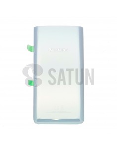 Tapa de batería Samsung Galaxy A80 plata frontal. GH82-20055B
